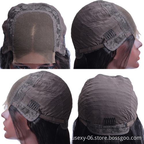 Wholesale Price 1b 8-16 InchStraight Short Bob brazilian Human Hair Transparent HD Lace Wigs Vendor 100% Virgin Huaman Hair Wigs